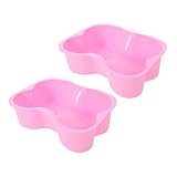 HIAKDOFT 2 piezas Molde de Silicona para Hornear Hueso de Rosa Molde Antiadherente para Tartas Bizcochos Muffins Pudding Reutilizable Creativo para Fiestas y Cumpleaños