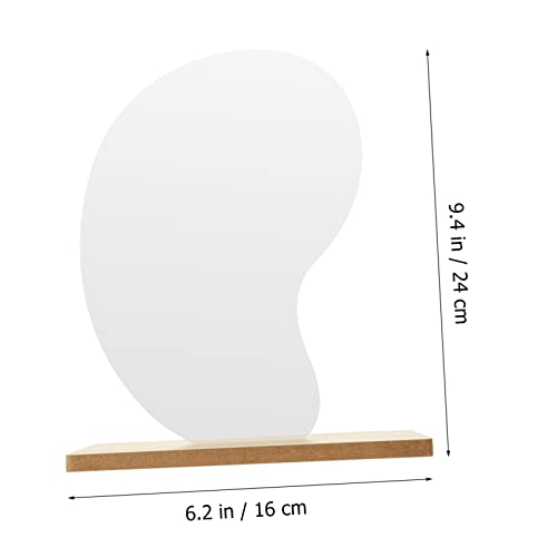 Cabilock Espelho De Maquiagem Espelho Irregular Espelho De Mesa Decoração De Quarto Pastel Dinamarqu