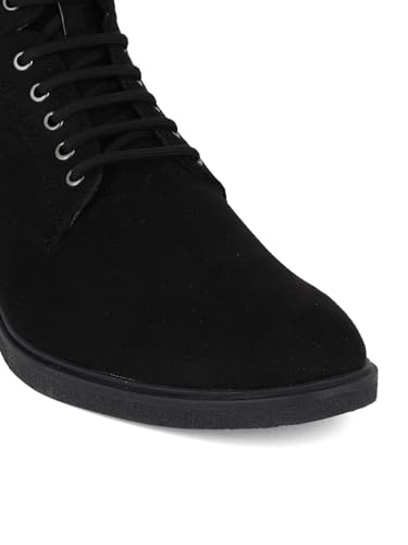 Image of Carlton London Men's Premium Suede Lace-Up Combat Boots