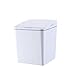 Mini inteligentny kosz na śmieci kosz na śmieci pulpit, kosz na odpady salon łazienka toaleta, automatyczne zamykanie w 4 S, składana pokrywa przełącznika, bateria (brak w zestawie), biały, 6 l