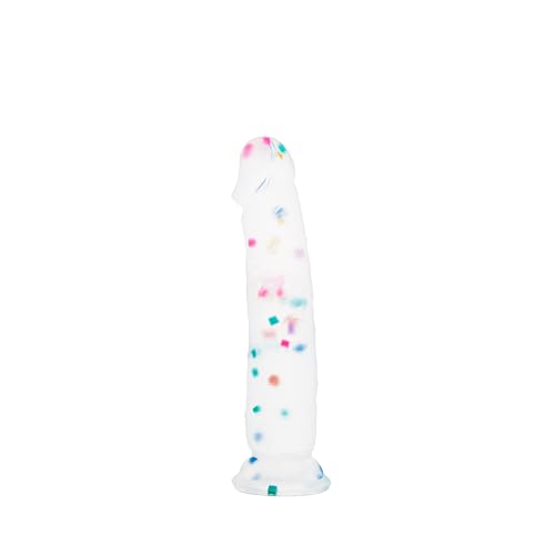 18cm Confetti Consolador Realista De Silicona Con Base De Succión Inflamada Para El Juego Manos Libres, Dildo Anal Para El Punto G Vaginal Y La Próstata Anal 18cm Confetti Consolador Realista De Silicona Con Base De Succión Inflamada Para El Juego Manos Libres, Dildo Anal Para El Punto G Vaginal Y La Próstata Anal