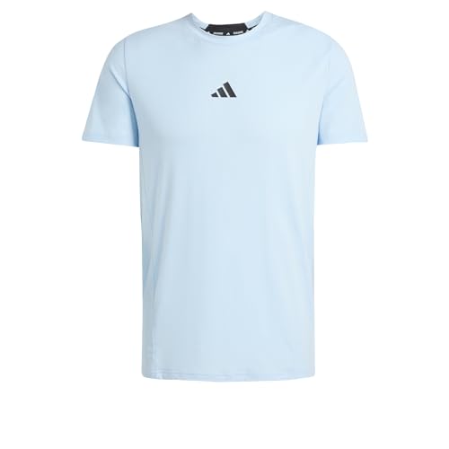 T-shirt Adidas D4T Workout homme bleu haut de sport respirant grande taille 3XL