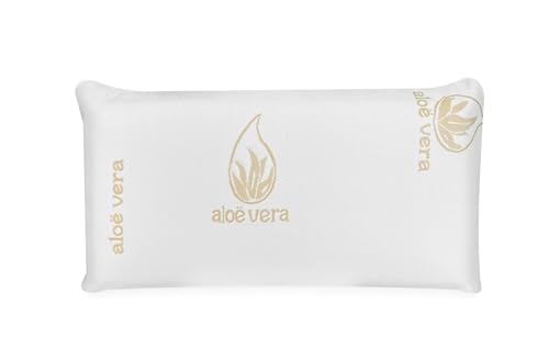 Gar Medical Almohada Viscoelástica 70x40 cm con Núcleo Compacto Memory Foam, Firmeza Media, Tejido Aloe Vera, Ergonómica y Antiácaros, Desenfundable con Funda Lavable a 40 °C (70x40cm)