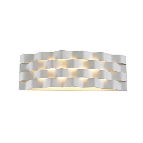 Applique murale moderne 20W blanche AMUCK en acrylique et aluminium pour un éclairage blanc chaud