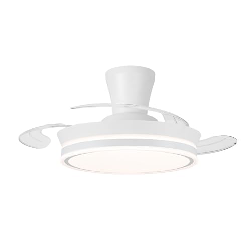 Ventilador LED aspas retráctiles Supereco Long Mini 39W 3822Lm CCT