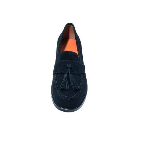 Image of ONEENO Women's Casual Flat Suede Tassel Loafer