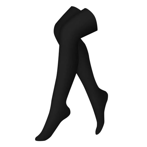 Generisch Calcetines de compresión para hombre y mujer, circulante, calcetines de compresión, Negro , talla única