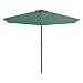 Produktbild vidaXL Balkonschirm Sonnenschirm Terrassenschirm Alu-Mast Grün 300×150 cm Halb