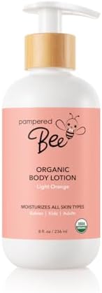 Organic Body Lotion, Light Orange, 8 oz