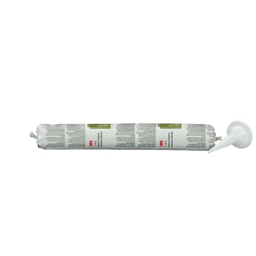 Image of 3M Adhesive Sealant 740 UV, Gray, UV Resistant, Flexible Bonds, Easy to Use, 600 mL Sausage Pack, 1 Each