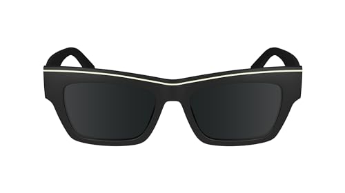Calvin Klein Jeans Unisex Adult Sunglasses CKJ24602S - Black with Solid Grey Lens