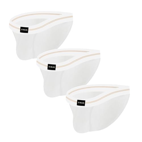 Ropa interior triangular para hombre, pack de 3 calzoncillos transpirables con cinturón ancho 3