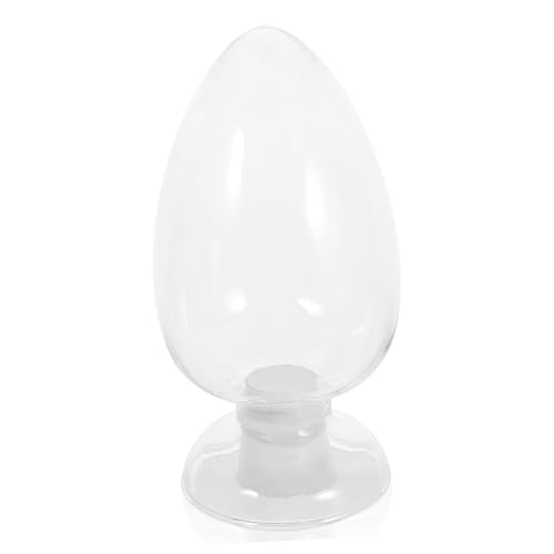 Levemolo Glass Match Holder Sample Bottle Conical Storage Bottle Stopper for Display