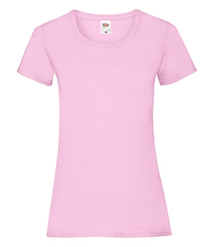 Image of Fruit of the Loom Women's Valueweight Short Sleeve T-Shirt, Light Pink, 14 (Manufacturer Size:Large)