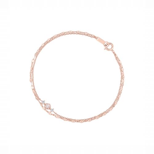 [4℃(ヨンドシー)] 公式 【4月誕生石】シルバー 2連 ブレスレット 誕生日 プレゼント レディース ジュエリーケース付き 112614131908