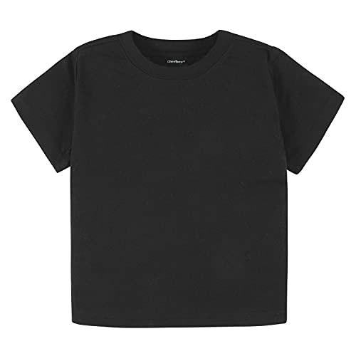 Image of Gerber Baby & Toddler 5-Pack Solid Short Sleeve T-Shirts Jersey 160 GSM