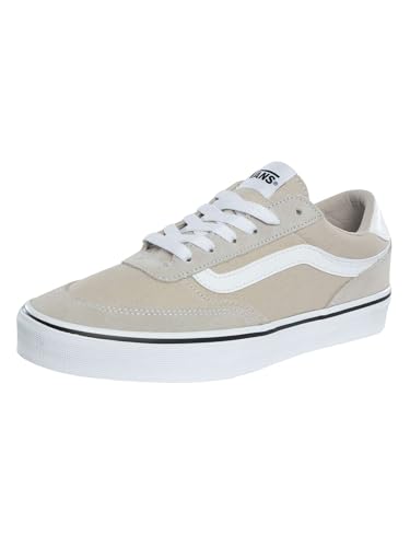 Vans Brooklyn LS, Zapatillas Hombre, Forro Plateado de Lona de Gamuza, 46 EU
