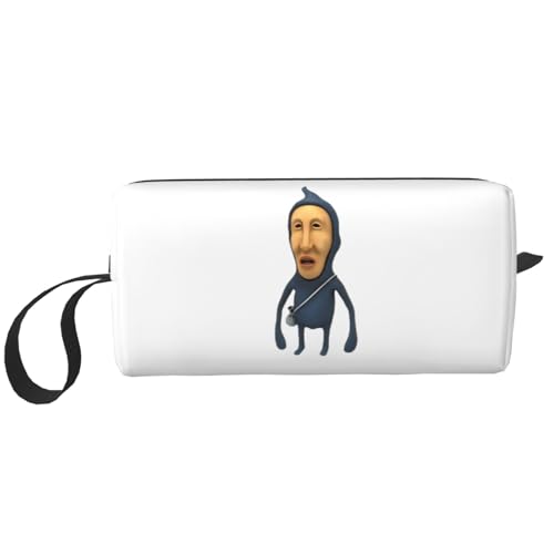 For こびとづかん(1) 化粧ポーチ メイクボックス 化粧品収納 コスメポーチ 洗面用具 収納ケース トラベルバッグ バニティー 手提げ 便利 大容量 出張 旅行用 自宅用 キャラクター 6*9*20cm