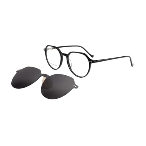 Lunettes de soleil rétro polarisées magnétiques hommes femmes acétate