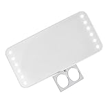 Riki Cutie Rechargeable Portable Vanity Mirror with HD LED Lighting, Three Light Levels, USB Chargin