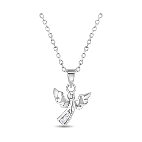 925 Sterling Silver Guardian Angel Necklace for Girls Cover