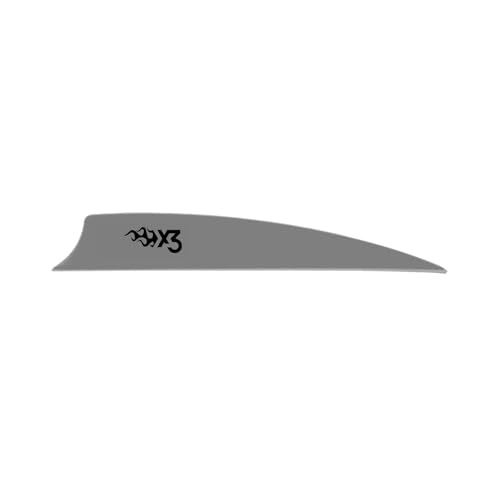 Ailettes Bohning X3 argent de 8.9 cm pour stabiliser les flèches