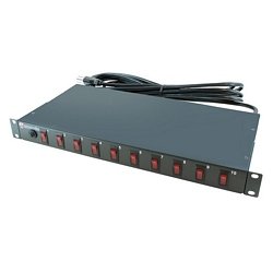112 0406 Rack Mount PDU, 10 Outlet Rocker Switch Outlets