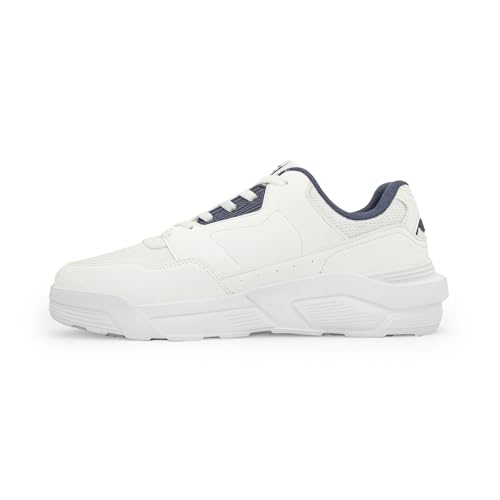 Image of Red Tape Men's Sneakers Blue Pu Mesh Round Toe Lace-Up Lightweight Comfort