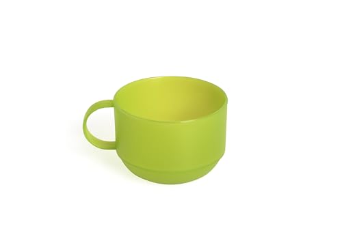 Excelsa Rainbow Jumbo Tasse 0,50 l, Plastique, Vert, 11 x 11 x 8 cm