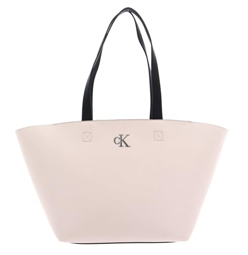 Sac à épaule CKJ Minimal Monogram Shopper28 Ballet beige pour le bureau et les sorties