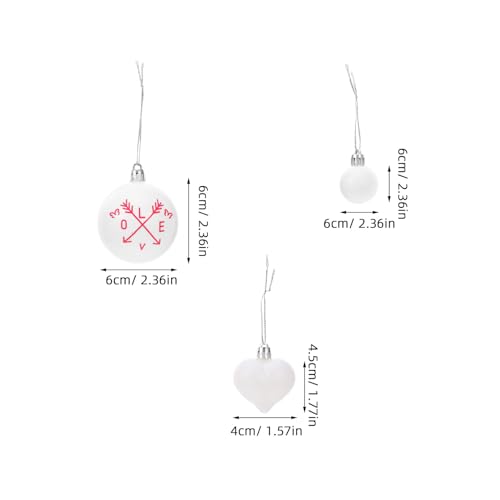 Ornements suspendus de cœur rouge et blanc : le secret d'une décoration de Saint-Valentin réussie - 3