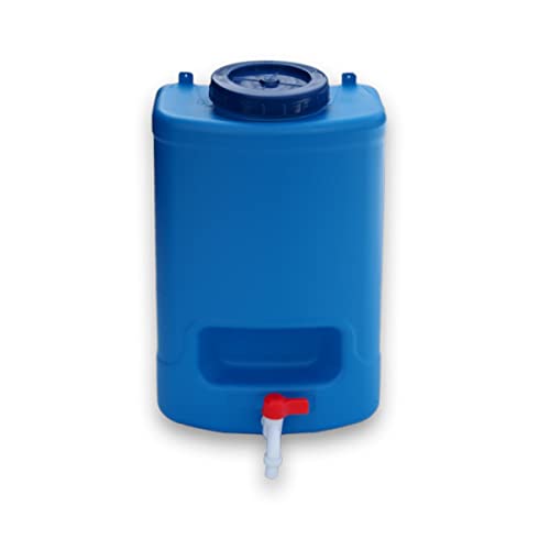 Varile 20L Wasserspender mit integrierter Seifenablage für Camping & Garage Blau