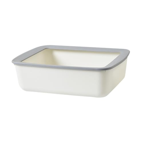 Bandeja para arena para gatos con borde abierto 41x31x12.5 cm miniatura 2