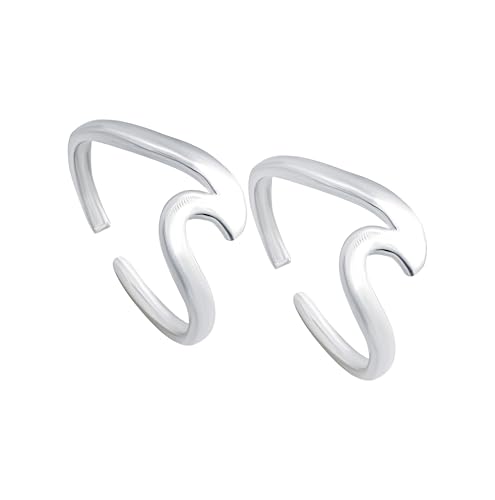 Image of SATKOTI 925 Silver Toe Rings for Women | Adjustable Pure Metal Bichiya with AAA Quality CZ Stone| BIS Hallmarked Jewelry with Authenticity Certificate | Pair of 2 Metti