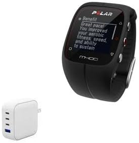 BoxWave Charger Compatible with Polar M400 - PD miniCube (100W), 100W 3 PD Port Wall Charger International - Winter White