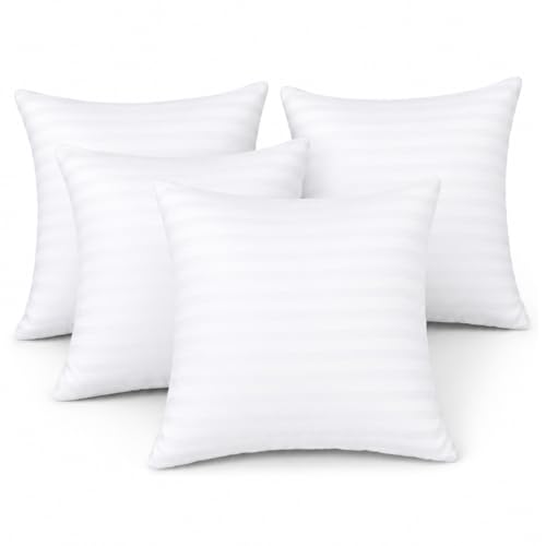 Image of Clasiko Microfiber Cushion Filler 24 x 24 Inches Set of 4 | Suitable for Sofa, Bed & Floor