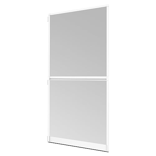 Windhager Insektenschutz Spannrahmen-Tür Expert Fliegengitter Alurahmen für Türen, 120 x 240 cm, weiß