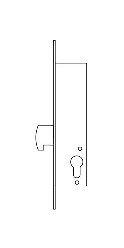 tesa 2241 – cdura monopunto ohne Wappen 25 mm Edelstahl