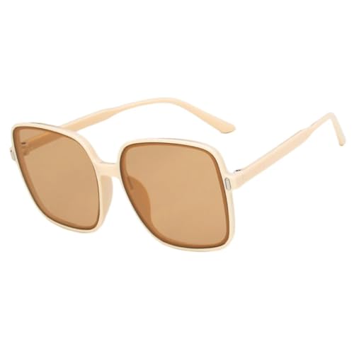 Lunettes de soleil pour femmes contre l'éblouissement look rétro beige