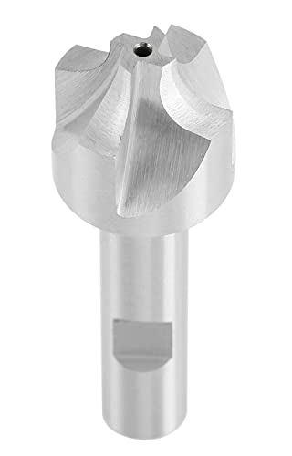 Image of Accusize Industrial Tools Hss Corner Roudning End Mill, 1 /4'' Radius, 1 /2'' Shank Diameter, 1'' Largest Dianmeter, 3-1 /8'' Oal, 1011-1412 | H.S.S. Corner Rounding End Mill, 1 /2 inch Shank, 3-1 /8 inch OAL