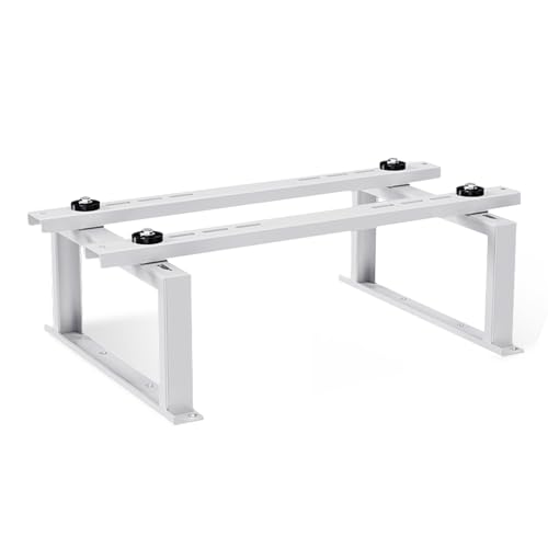 WAMJ AQDY Bomba de Calor Soporte de Suelo, Kit Instalación Aire Acondicionado, Capacidad Máxima de 380 kg, Soporte de Base Resistente para Aire Acondicionado, Antivibración(74x48x15cm)
