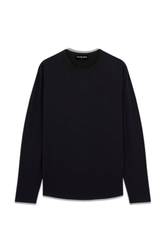 La Mejor Selección de Aca Joe los 5 mejores. 44 Creative Boys Playera Curved Hem Manga Larga Plain - Onyx Black - L