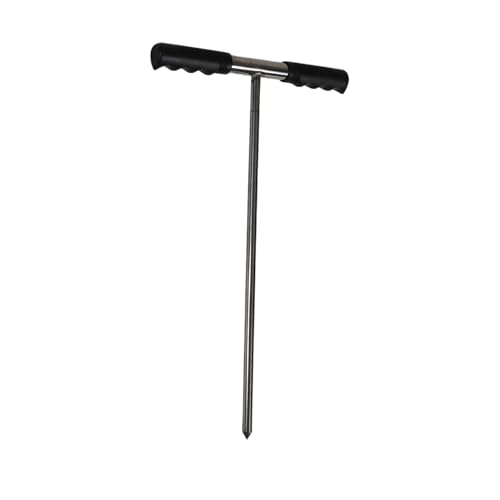 TOPINCN Soil Sample Probes, T Handle Soil Sampler Probe Rod Tool Set, Stainless Steel Adjustable Tip
