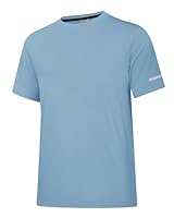 Herren Rash Guard UPF 50+ Sonnenschutzkleidung Kurzarm-T-Shirts für Männer Leichte, schnell trocknende SPF UV Swim Surfing Tees Graublau 08-M