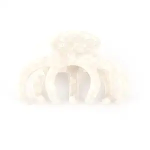 White No-slip Good High Grasp Hair Claw Clip Big Acetate Hair Claw 1 Piece