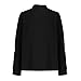HGps8w Gold Button Cuff Dressy Office Tops for Women Elegant Mock Neck Blouses Lantern Long Sleeve Business Casual Shirts
