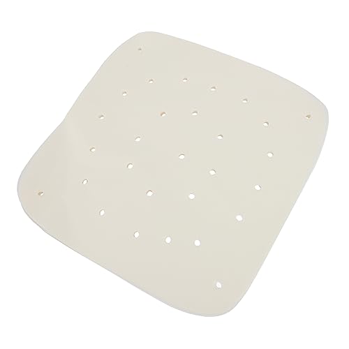 UTHCLO 100pcs Square Perforated Paper Wood Pulp Paper for Air Fryer Basket Steaming Basket Mat Food Safe