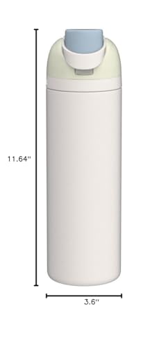 Image of Owala FreeSip Insulated Stainless Steel Water Bottle with Straw for Sports and Travel, BPA-Free, 40oz, Iced Breeze