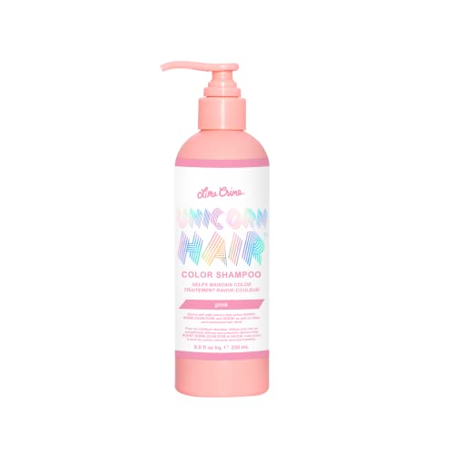 Lime Crime Unicorn Hair Color Shampoo, Pink - Vibrant, Long-Lasting Color - pH Balanced, Pigment Restoring Formula - Conditions, Revitalizes & Protects Color-Treated Hair - Vegan - 8 fl. oz.