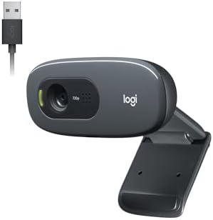 Webcam HD C270 com 3 MP para Chamadas e Gravações em Vídeo Widesc...